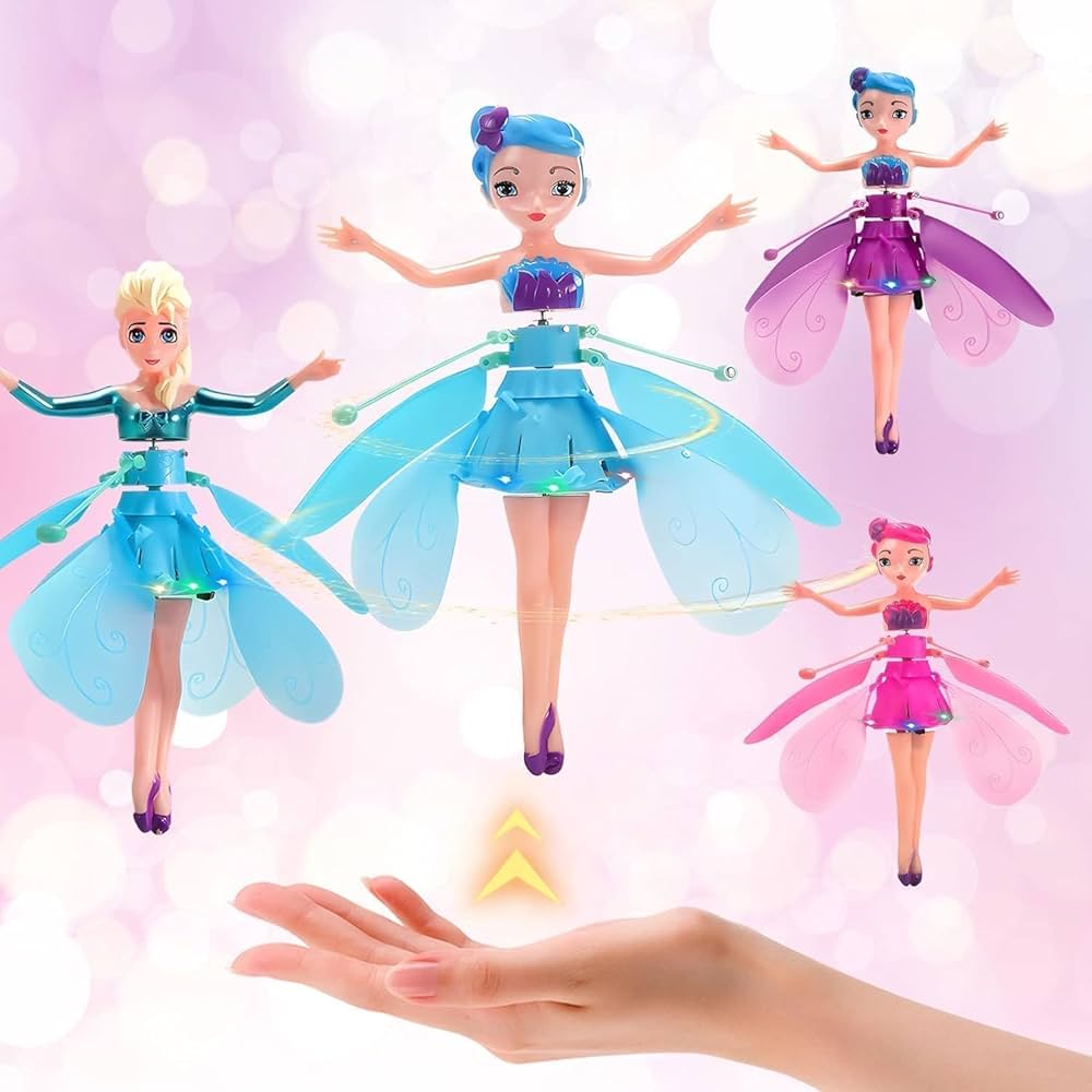 Enchanting LED Light-Up Flying Fairy Princes Doll