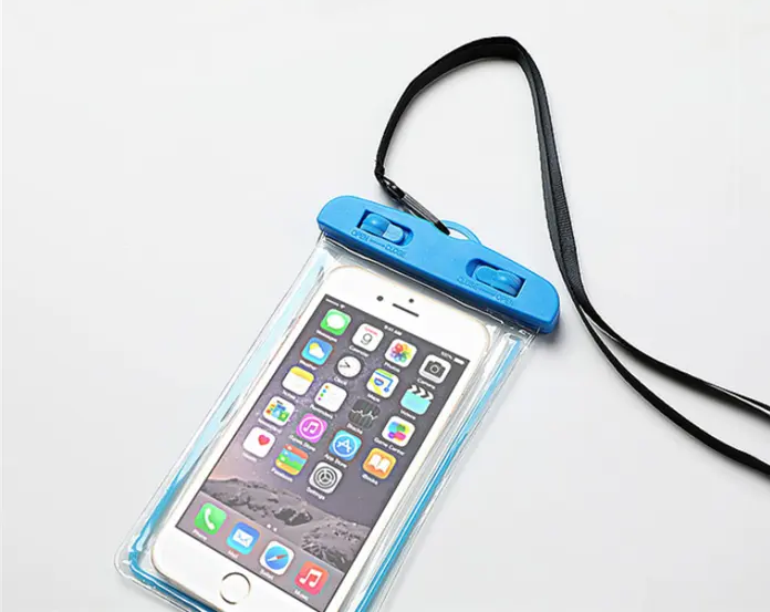 Universal Waterproof Mobile Phone Pouch with Lanyard – Touch Friendly Dry Bag Case (Random Color)