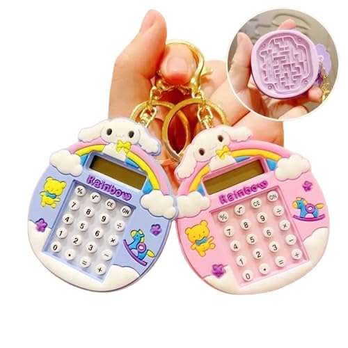 Cute Calculator Keychain | Trendy Stationery