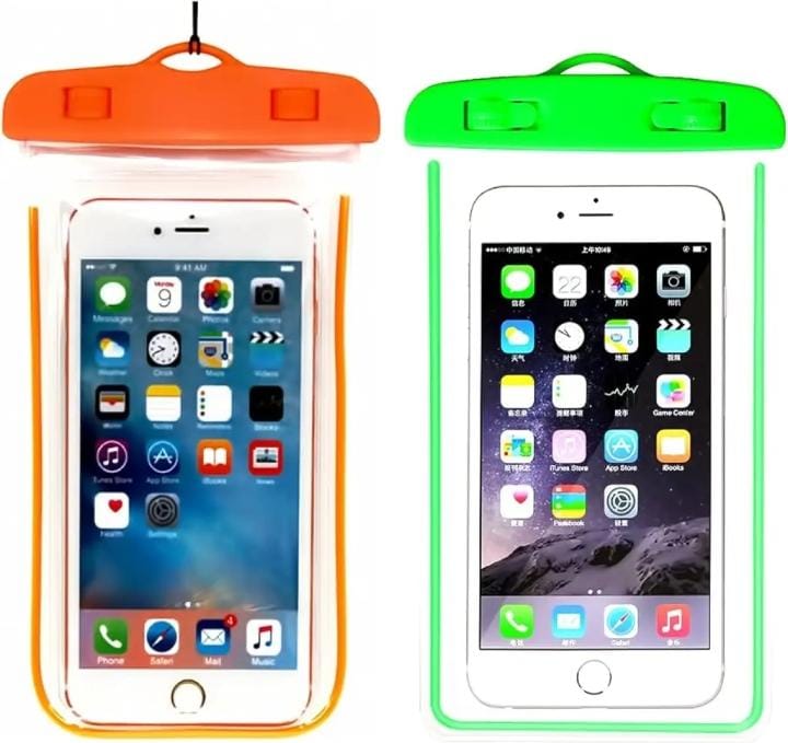Universal Waterproof Mobile Phone Pouch with Lanyard – Touch Friendly Dry Bag Case (Random Color)
