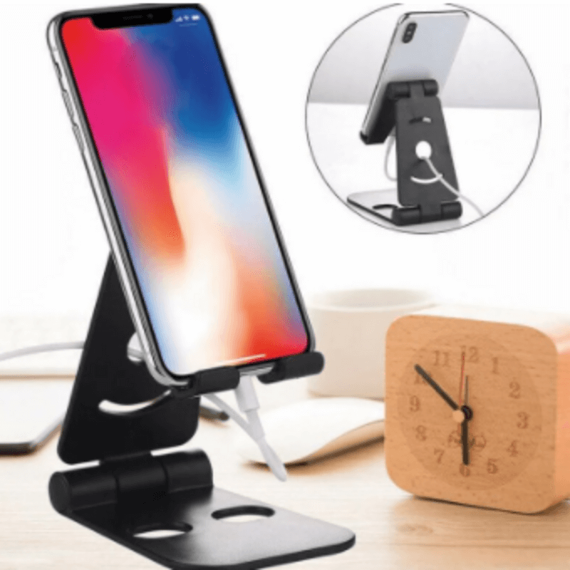 Adjustable Folding Mobile & Tablet Stand Bracket S301 – Portable Phone Holder for Desk & Table