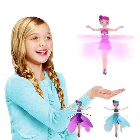 Enchanting LED Light-Up Flying Fairy Princes Doll