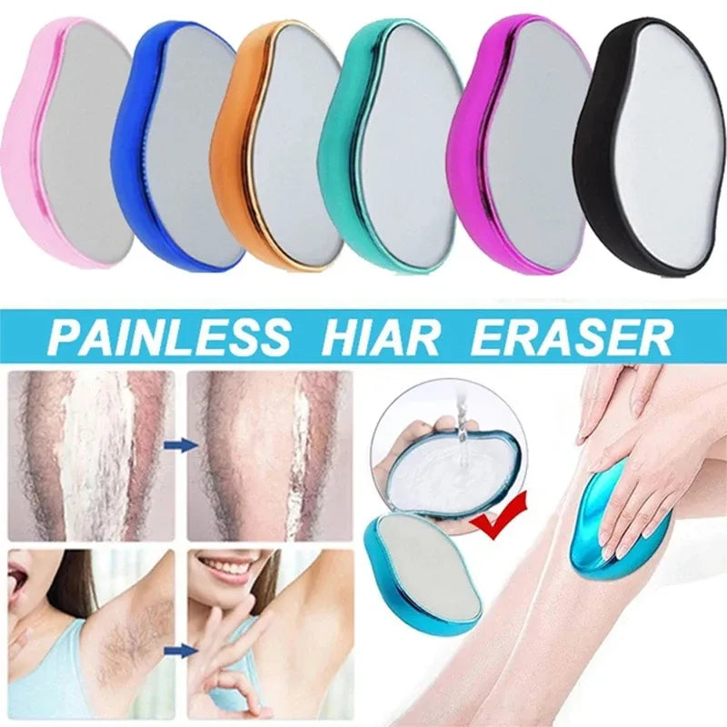Reusable Crystal Hair Removal Tool – Painless Exfoliating Hair Eraser for Smooth, Silky Skin